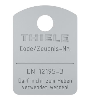 Kennzeichnungsanhänger für Zurrketten