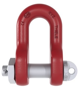 Schäkel Form C mit Bolzen, Mutter und Splint